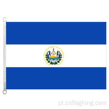 Bandeira nacional de El Salvador 90 * 150cm 100% polyster